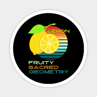 Lemon Fruity Sacred Geometry Magnet